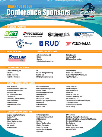 Conference Sponsor Master Sheet